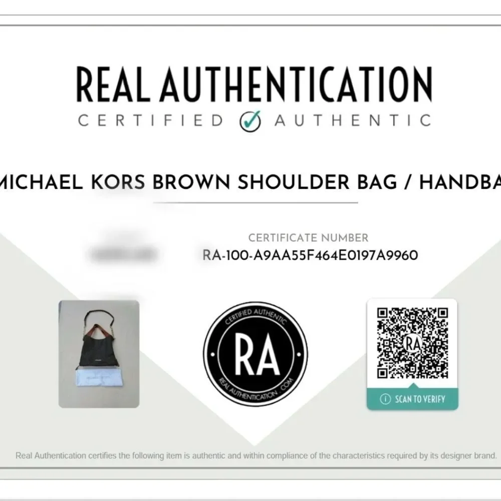 Authentic Michael Kors Devon MK Signature Large Shoulder Tote Bag in Brown - Picture 16 of 16